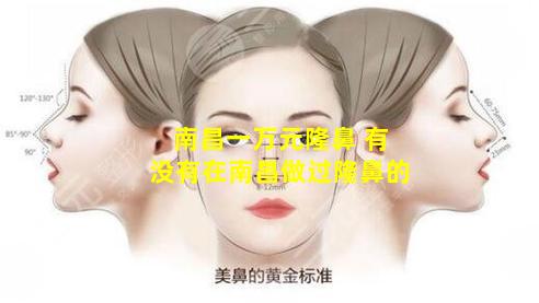 南昌一万元隆鼻 有没有在南昌做过隆鼻的